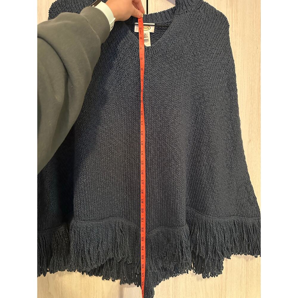 Talbots Vintage Pima Cotton Cardigan Poncho Size Small/Medium - Picture 4 of 4